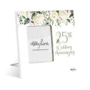 French Country Standing Occasions 25th ANNIVERSARY Photo Frame