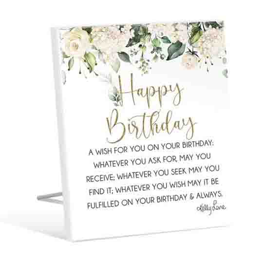French Country Wooden Sign Occasions HAPPY BIRTHDAY Plaque