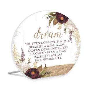French Country Wooden Sign Natives DREAM REALITY Plaque