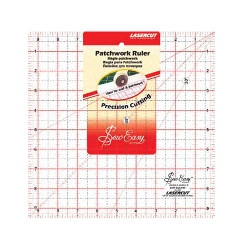 Quilting Patchwork Sewing Template MED SQUARE 9.5x9.5 Inch Sew Easy NL4158
