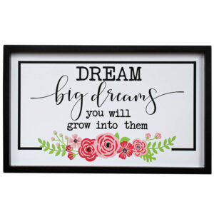 French Country Farmhouse Wall Art DREAM BIG DREAMS Wooden Sign