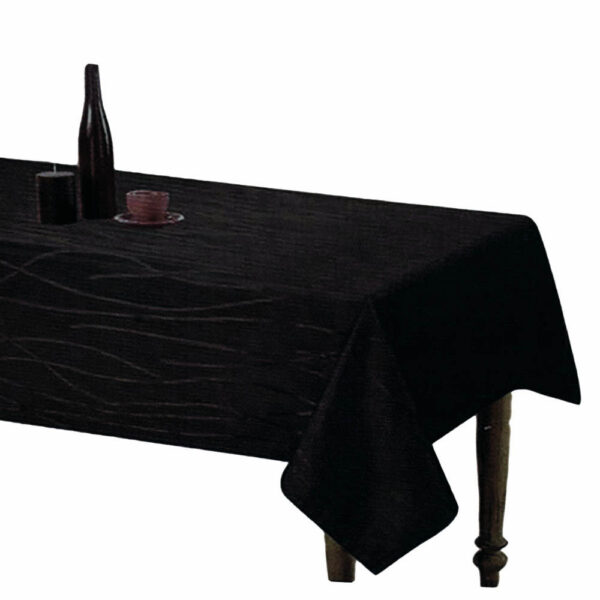 Country Table Cloth SONATA BLACK Tablecloth RECTANGLE 140x185cm