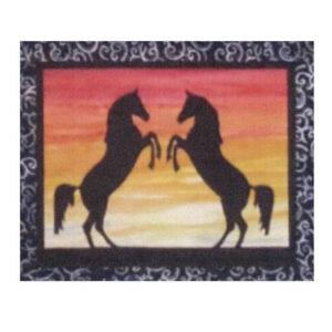 Quilting Sewing HORSE 1 Batik Quilt Pattern Kit including Fabric