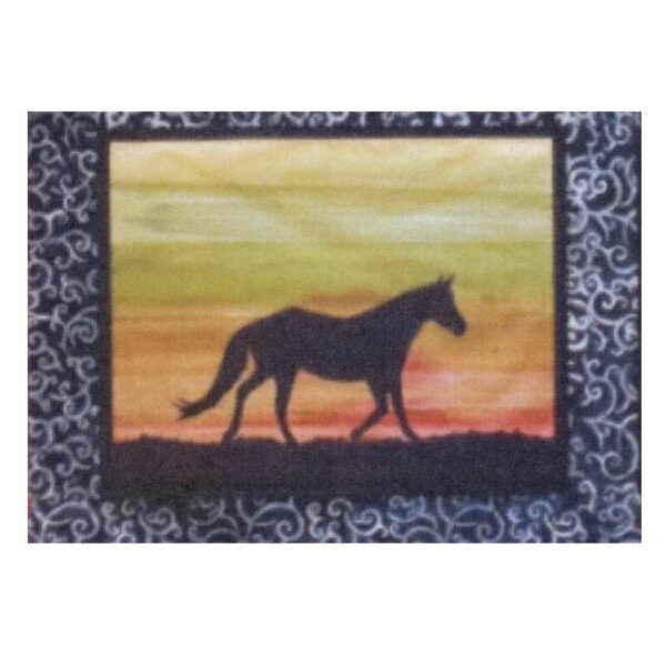 Quilting Sewing HORSE 5 Batik Quilt Pattern Kit including Fabric