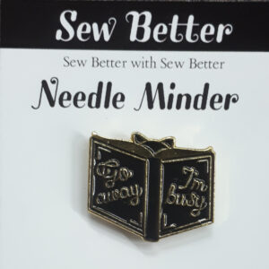 Sew Better Cross Stitch Needle Minder Keeper GO AWAY BUSY