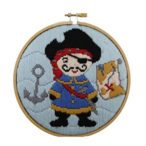 Make It Long Stitch Kit Kids Beginner PIRATE with Hoop 585202
