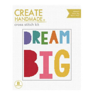 Create Handmade Cross Stitch Kit Beginner DREAM BIG 18x19cm