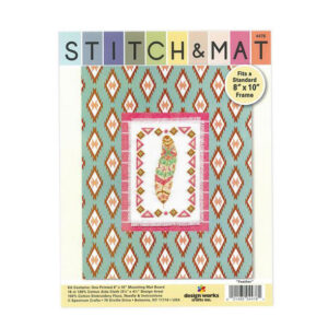 Cross Stitch FEATHER X Stitch and Mat Kit incl Threads