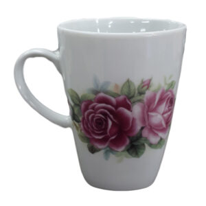 French Country Chic Kitchen Tea Coffee Mugs ROSE Set of 2