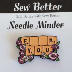 Sew Better Cross Stitch Needle Minder Keeper F K YOU