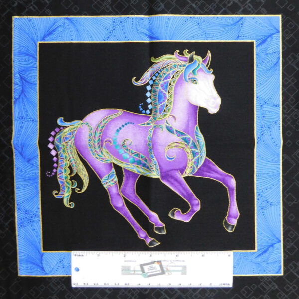 Patchwork Quilting Sewing Fabric HORSEN AROUND Panel 62x110cm