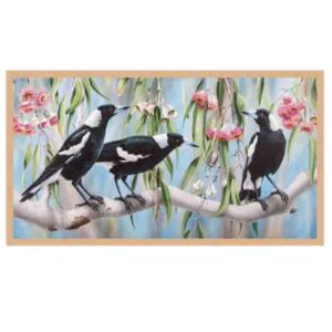 Patchwork Quilting Sewing Fabric MAGPIES Panel 59x110cm