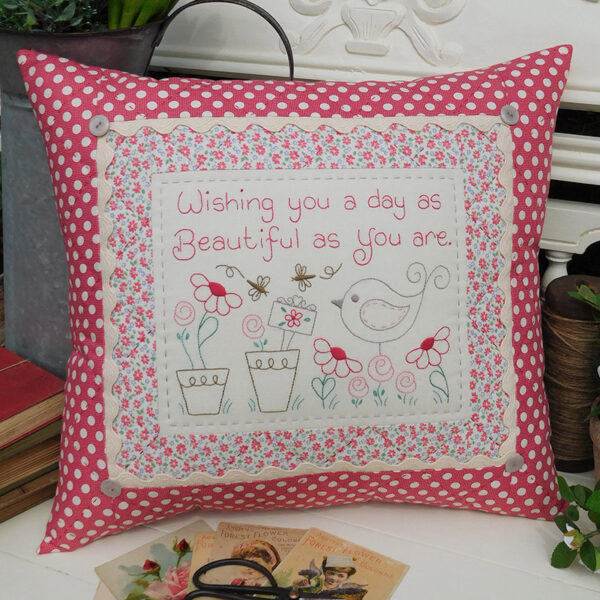 Quilting Sewing Cushion Pattern BIRTHDAY WISHES Rivendale Collection