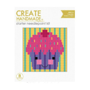 CREATE HANDMADE Needlepoint Kit Kids CUPCAKE 15x15.5cm