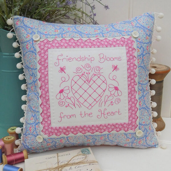 Quilting Sewing Cushion Pattern FRIENDSHIP BLOOMS Rivendale Collection