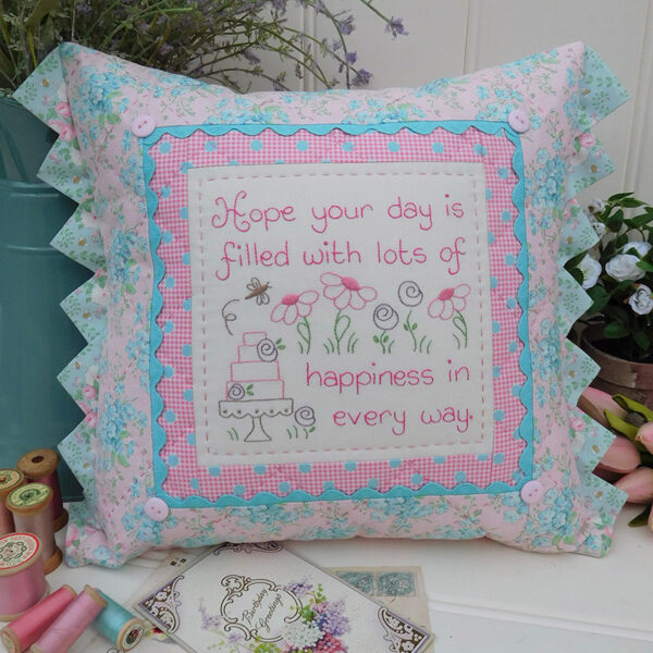Quilting Sewing Cushion Pattern HAPPY BIRTHDAY Rivendale Collection