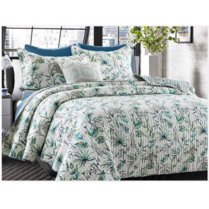 French Country Patchwork Bed Quilt ISLAND DREAMS Throw Coverlet