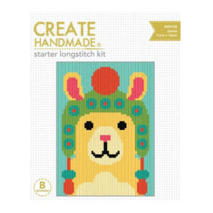 CREATE HANDMADE Long Stitch Kit Kids Beginner LLAMA 15x11cm