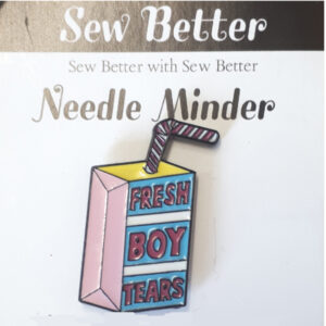 Sew Better Cross Stitch Needle Minder Keeper FRESH BOY TEARS