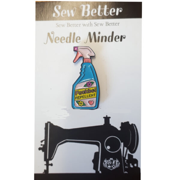 Sew Better Cross Stitch Needle Minder Keeper F.CKBOI REPELLENT
