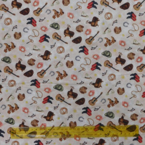 Quilting Patchwork Fabric COWGIRL ESSENTIALS 50x55cm FQ Material