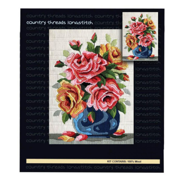 Country Threads Long Stitch Kit ROSES FLS-5029 Inc Threads