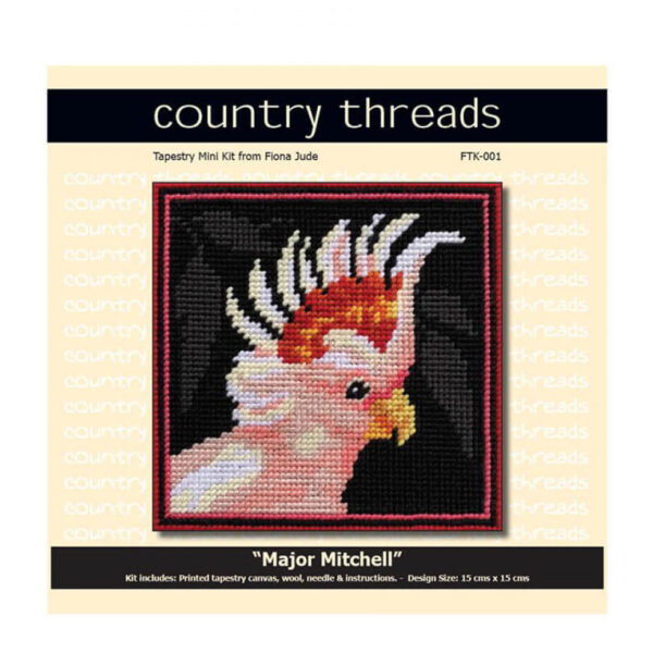 Country Threads Tapestry Printed MAJOR MITCHEL Kit Incl Threads FJK-002