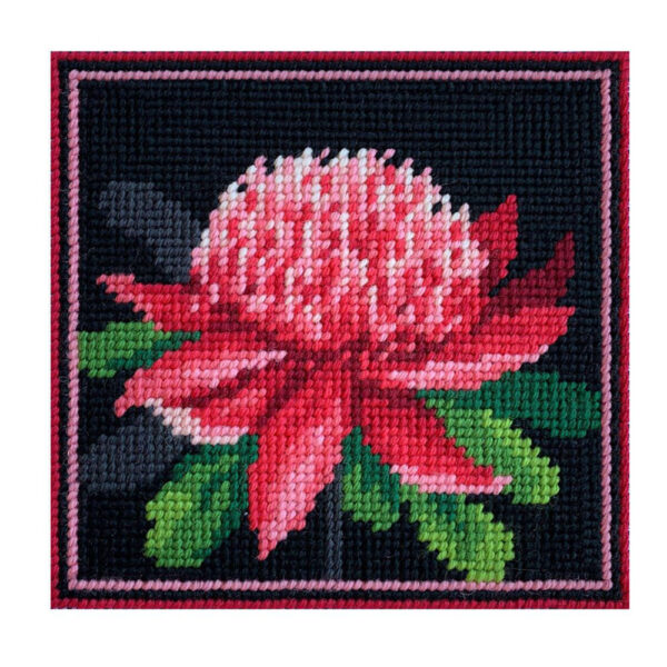 Country Threads Tapestry Printed WARATAH Kit Incl Threads FJK-005