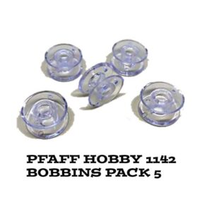 Pfaff Clear Set of 5 Sewing Machine Bobbins for Hobby 1142 Machines