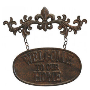 French Country Wall Art Wrought WELCOME TO OUR HOME Metal