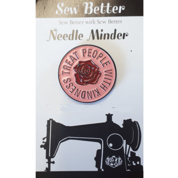 Sew Better Cross Stitch Needle Minder Keeper TREAT PEOPLE KINDNESS