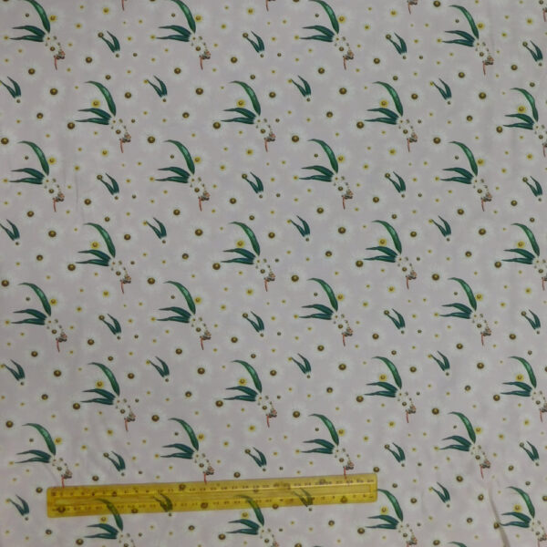 Quilting Patchwork Fabric AUSSIE BUSH FLORAL GUM LEAVES 50x55cm FQ