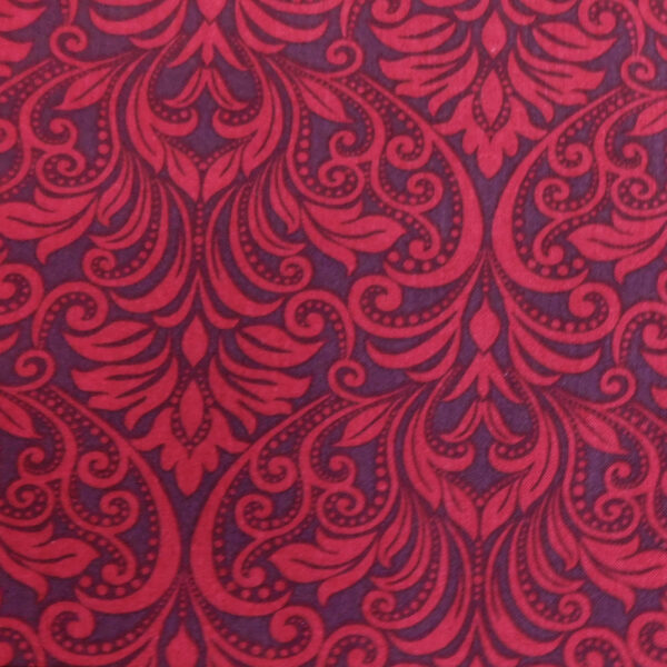 Quilting Patchwork Fabric RED SWIRL 50x55cm FQ Material