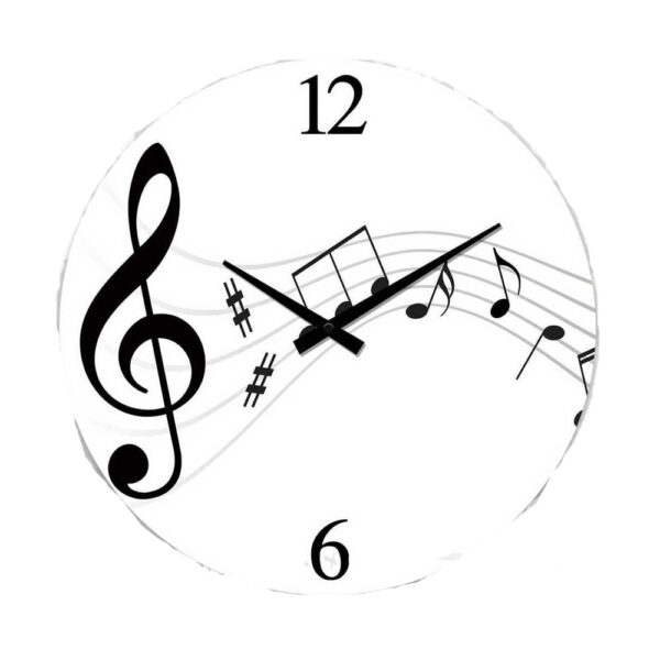 Clock French Country Wall Clocks 17cm MUSICAL NOTES Small