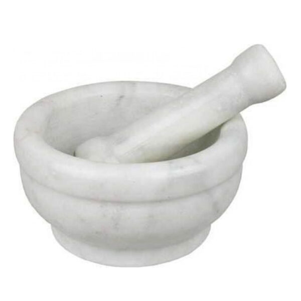 French Country Kitchen Cooking Marble Mortar and Pestle Large