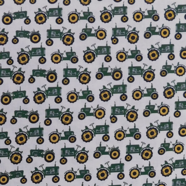 Quilting Sewing Fabric GREEN TRACTORS JOHN DEERE Allover Material 50x55cm FQ
