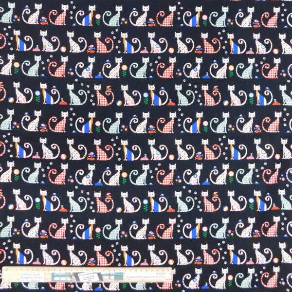 Quilting Patchwork Sewing Fabric FELIX THE CAT Allover Material 50x55cm FQ