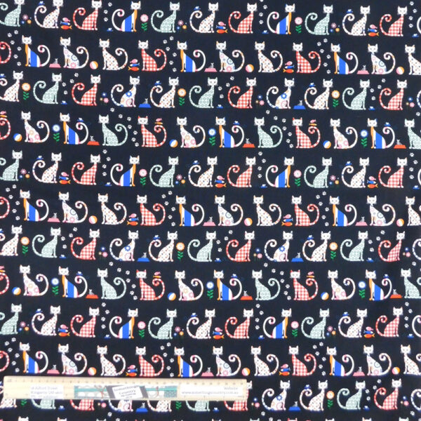 Quilting Patchwork Sewing Fabric FELIX THE CAT Allover Material 50x55cm FQ