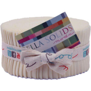 Quilting Fabric Moda Jelly Roll Bella NATURAL Solid Quilt 2.5 Inch