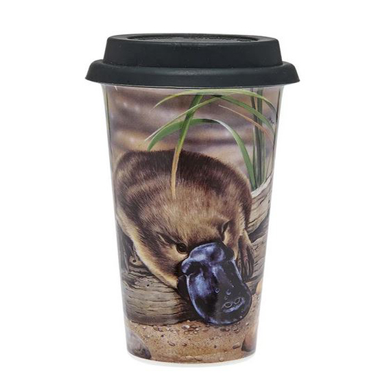 Ashdene Travel Tea Coffee Mug Cup Australian Fauna Platypus