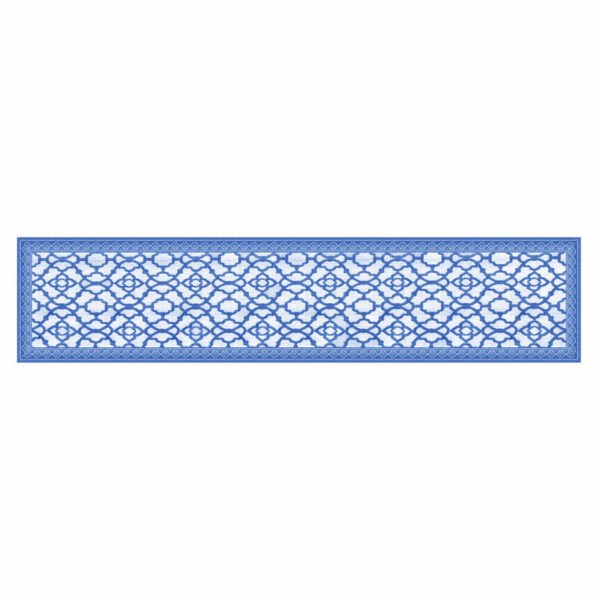 French Country Table Runner VINTAGE INDIGO BLUE 33x150cm