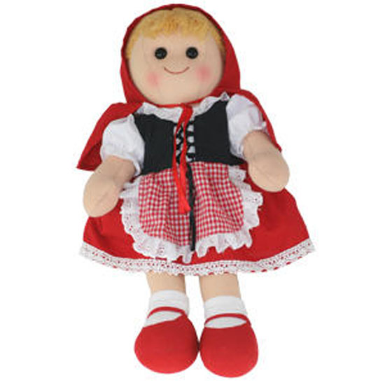 Hopscotch Lovely Soft Rag Doll RED RIDING HOOD Doll Large 35cm