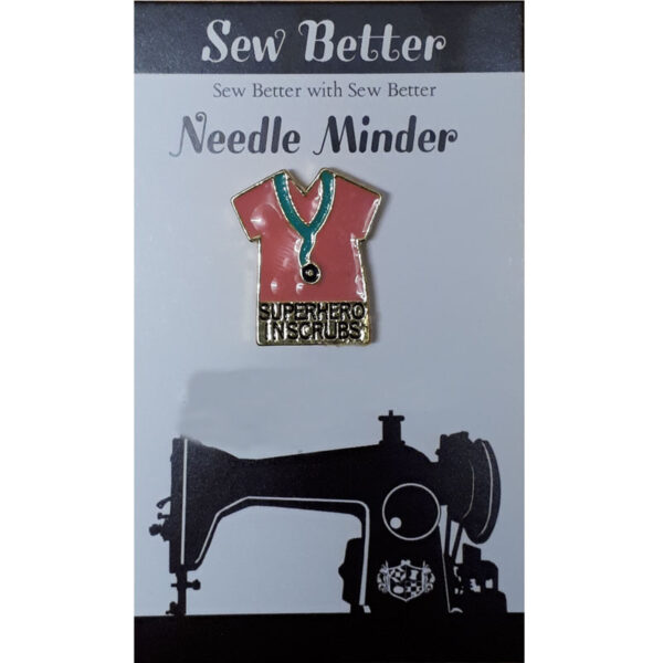 Sew Better Cross Stitch Needle Minder SUPER HERO IN SCRUBS Keeper