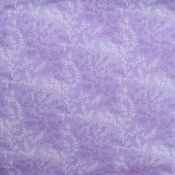 Quilting Patchwork Sewing Fabric LAVENDER VINE Wide Backing 270x50cm