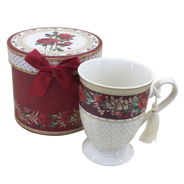 Kitchen Tea Coffee Mug RED ROSE Cup 1 only Gift Boxed