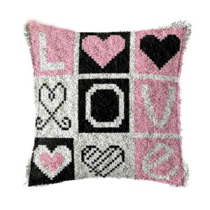 Crafting Kit LOVE Latch Hook with Cushion Hook and Threads