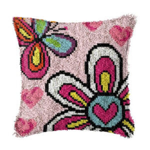 Crafting Kit FLOWER POWER Latch Hook with Cushion Hook and Threads
