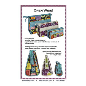 Quilting Sewing Patchwork By Annie OPEN WIDE Pattern Only