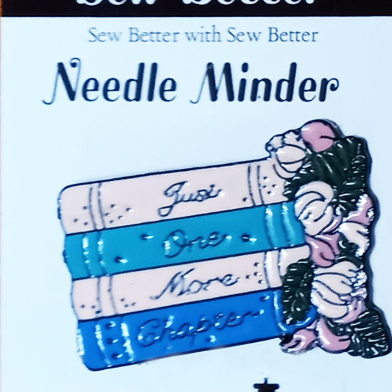 Sew Better Cross Stitch Needle Minder Keeper Just One More Chapter