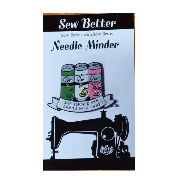 Sew Better Cross Stitch Needle Minder Keeper Turned Can'ts into Cans